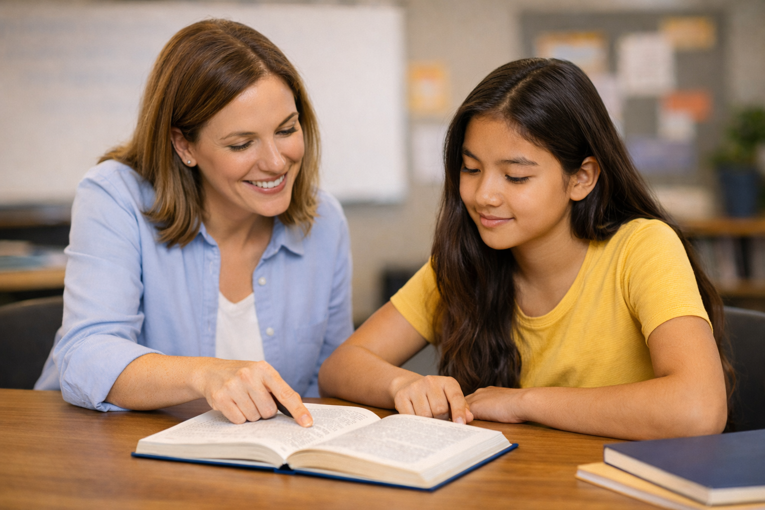 One-on-one tutoring session between a Sylvan educator and a student