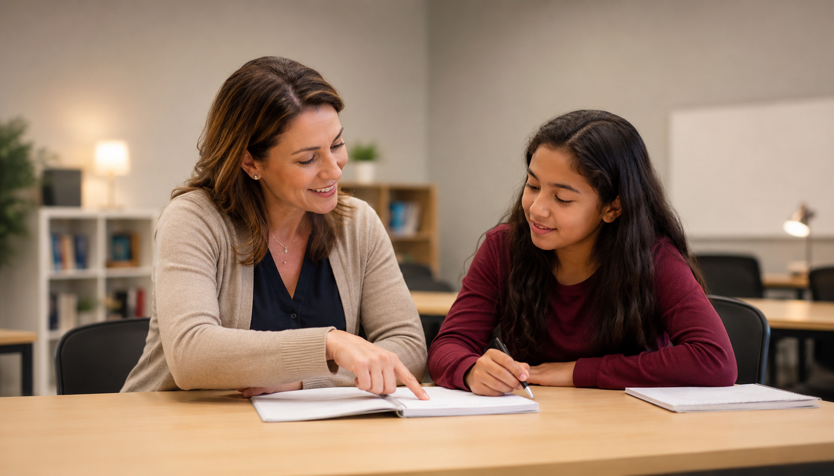 Student in a summer tutoring session at Sylvan